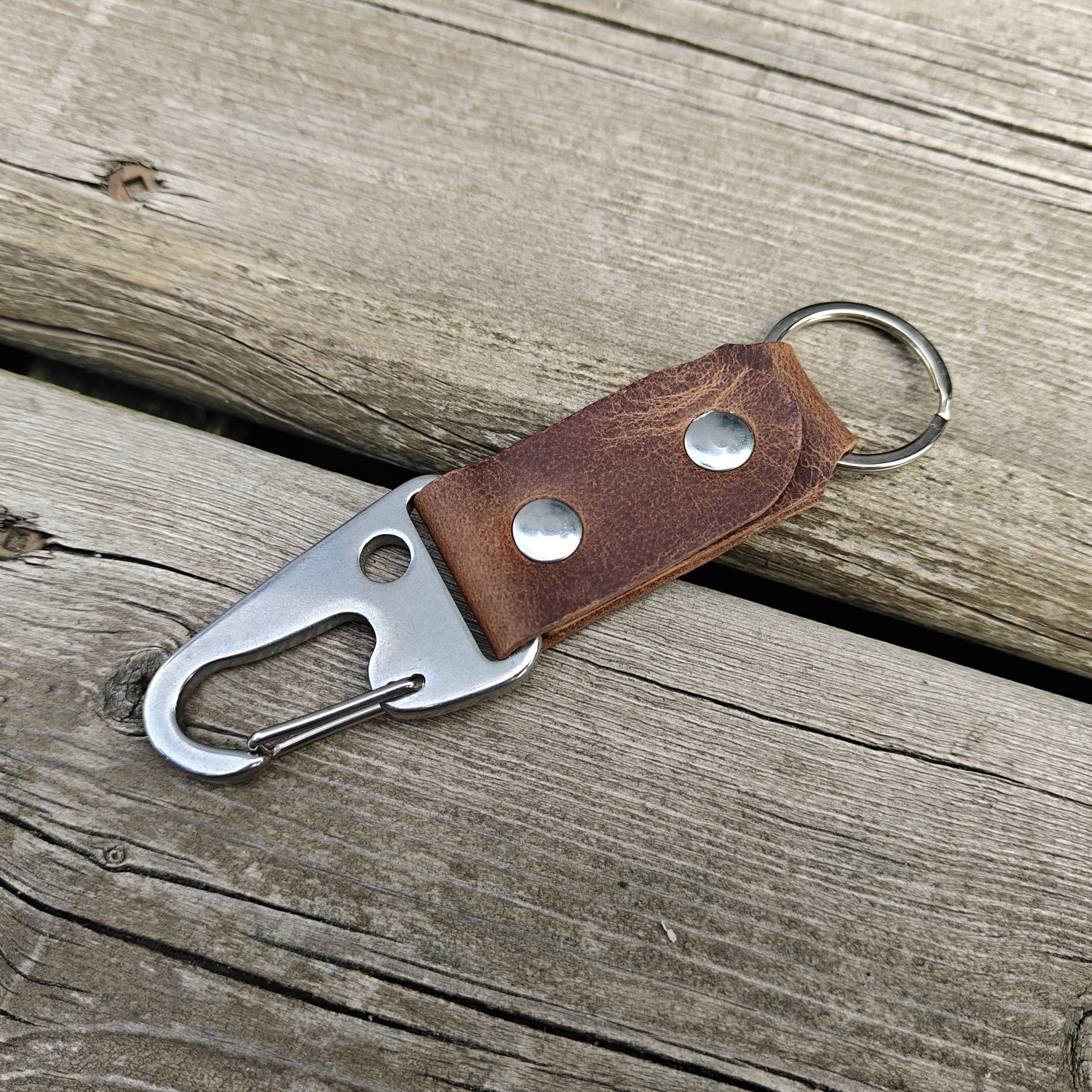 Stainless Steel Lever Snap Key Chain